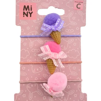Miny Hiuskoristeet Ja Hiustenhoitovälineet^Hiuslenkki 3 Kpl Jäätelöt