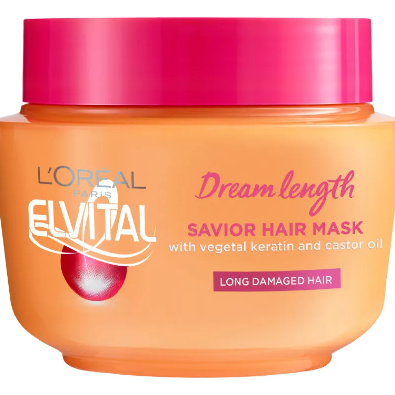 hiusnaamio-300-ml-dream-length-QqGQIlLe-0.webp Loreal Elvital Shampoot Ja Hoitoaineet^Hiusnaamio 300 Ml Dream Length Savior Mask Pitkille, Vaurioituneille Hiuksille