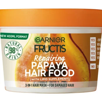 Garnier Fructis Shampoot Ja Hoitoaineet^Hiusnaamio 400 Ml Hair Food Papaya