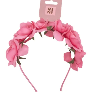Miny Hiuskoristeet Ja Hiustenhoitovälineet^Hiuspanta Kukilla Pinkki