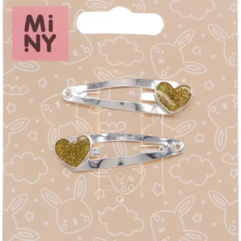 Miny Hiuskoristeet Ja Hiustenhoitovälineet^Hiuspinni 2 Kpl Kullanvärinen Sydän