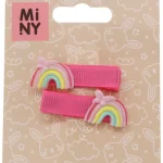 Miny Hiuskoristeet Ja Hiustenhoitovälineet^Hiuspinni 2 Kpl Sateenkaari Pinkki