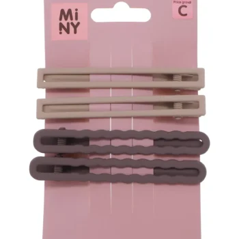 Miny Hiuskoristeet Ja Hiustenhoitovälineet^Hiuspinni 4 Kpl Ruskea, Beige