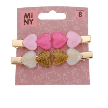 Miny Hiuskoristeet Ja Hiustenhoitovälineet^Hiuspinni 4 Kpl Sydän