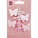 Miny Hiuskoristeet Ja Hiustenhoitovälineet^Hiuspinni Perhonen 4 Kpl/pkt