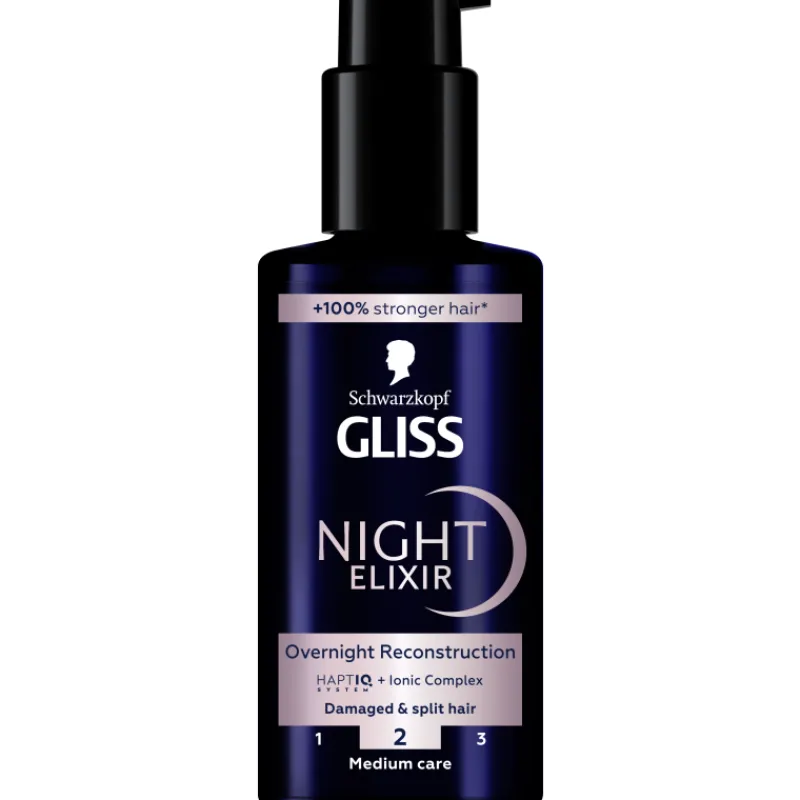 hiusseerumi-schwarzkopf-gliss-tAwejSqu-0.webp Schwarzkopf Gliss Shampoot Ja Hoitoaineet^Hiusseerumi 100 Ml Night Elixir Overnight Reconstruction