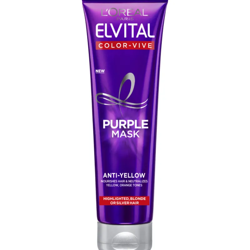 hopeanaamio-loreal-elvital-150-sFzOiweP-0.webp Loreal Elvital Shampoot Ja Hoitoaineet^Hopeanaamio 150 Ml Color Vive Purple