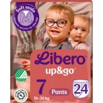 Libero Vaipat Ja Puhdistuspyyhkeet^Housuvaippa 24 Kpl Up&Go 7, 16-26 Kg
