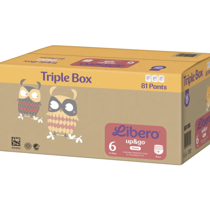 housuvaippa-libero-81-kpl-upgo-HNpVQnrU-0.webp Libero Vaipat Ja Puhdistuspyyhkeet^Housuvaippa 81 Kpl Up&Go 6, 13-20 Kg Triple Box