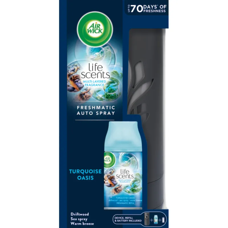 ilmanraikastinkone-airwick-ty-JqUtYLbG-0.webp Airwick Kodin Puhdistusaineet Ja Ilmanraikastimet^Ilmanraikastinkone + Täyttö 250 Ml