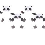 Ilmapallot-Ilmapallo 4 Kpl Panda