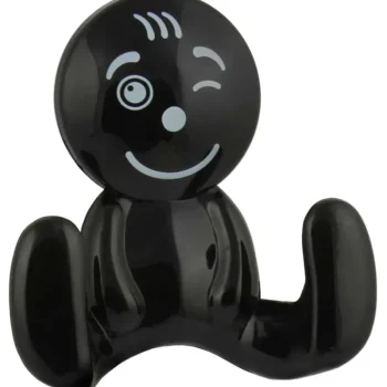 Pisla Ripustus-Imukuppikoukku Smiley, Musta