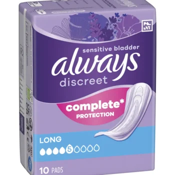 Always Intiimihygieniasuojat^Inkontinenssisuoja 10 Kpl Long