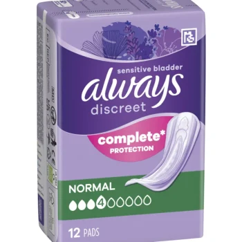 Always Intiimihygieniasuojat^Inkontinenssisuoja 12 Kpl Normal