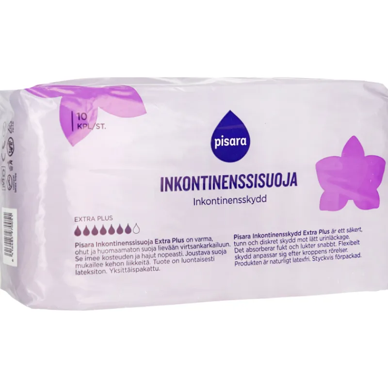inkontinenssisuoja-pisara-10-k-DEeQPxpT-0.webp Pisara Intiimihygieniasuojat^Inkontinenssisuoja 10 Kpl Extra Plus