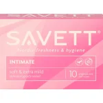Savett Hyvinvointi- Ja Terveydenhoitotarvikkeet^Intiimikosteuspyyhe 10 Kpl