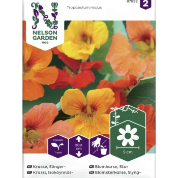 Nelson Garden Basic Kasvien Ja Nurmikonsiemenet-Isoköynnöskrassi Siemen Väriseos