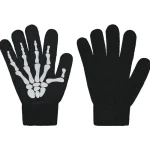 Noixx Lasten Asusteet-Isompien Lasten Neulesormikkaat Skeleton Heijastava