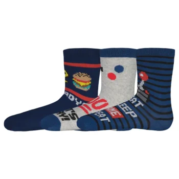 Phonicons Lasten Sukat Ja Sukkahousut-Isompien Lasten Sukat 3 Pr/pkt Harmaa