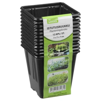 Tok Garden Istutuslaatikot-Istutusruukku 12 Kpl 7 Cm Neliö