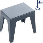 Orthex Kylpyhuone- Ja Saunakalusteet^Jakkara Matala Tummanharmaa