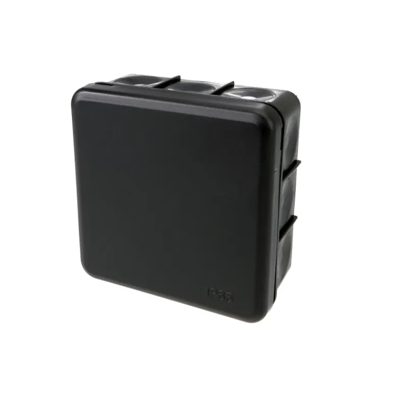 jakorasia-harju-pk14-musta-85x-feScOole-0.webp Harju Sähköasennustarvikkeet-Jakorasia PK14 Musta 85x85 IP65 Hiili