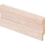 Maler Listat Ja Kynnykset-Jalkalista Aura MDF Valkolakattu Tammi 16x60x2750, 5 Kpl