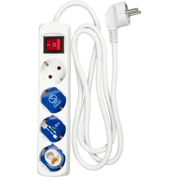 Energy+ Jatkojohdot-Jatkojohto 1,4 M, 4 Pistorasiaa, Virtakatkaisin