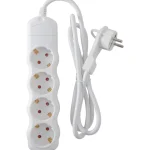 Airam Jatkojohdot-Jatkojohto 4-osainen 3 M Litteä Pistotulppa