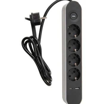 Airam Jatkojohdot-Jatkojohto Trend 4-os + 2 USB 1,4 M