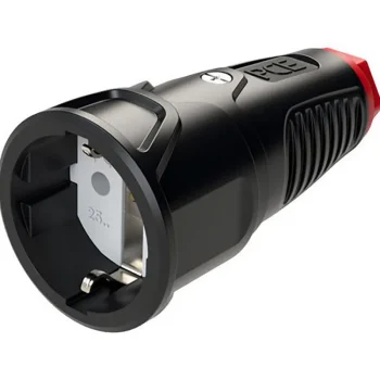 Pce Sähköasennustarvikkeet-Jatkopistorasia Maadoitettu Kumia IP20 16A 250V