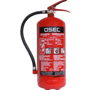 Osec Kodin Varoittimet Ja Turvalaitteet-Jauhesammutin 6 Kg, 55A/ 233 B/C