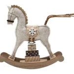 Miny Sesonkikoristeet-Joulukoriste Keinuhevonen Harmaa