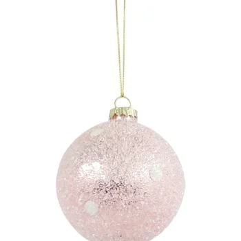 Miny Sesonkikoristeet-Joulukuusenkoriste Huurre Vaaleanpunainen