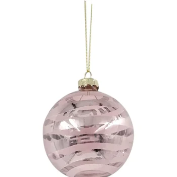 Miny Sesonkikoristeet-Joulukuusenkoriste Raidat Vaaleanpunainen