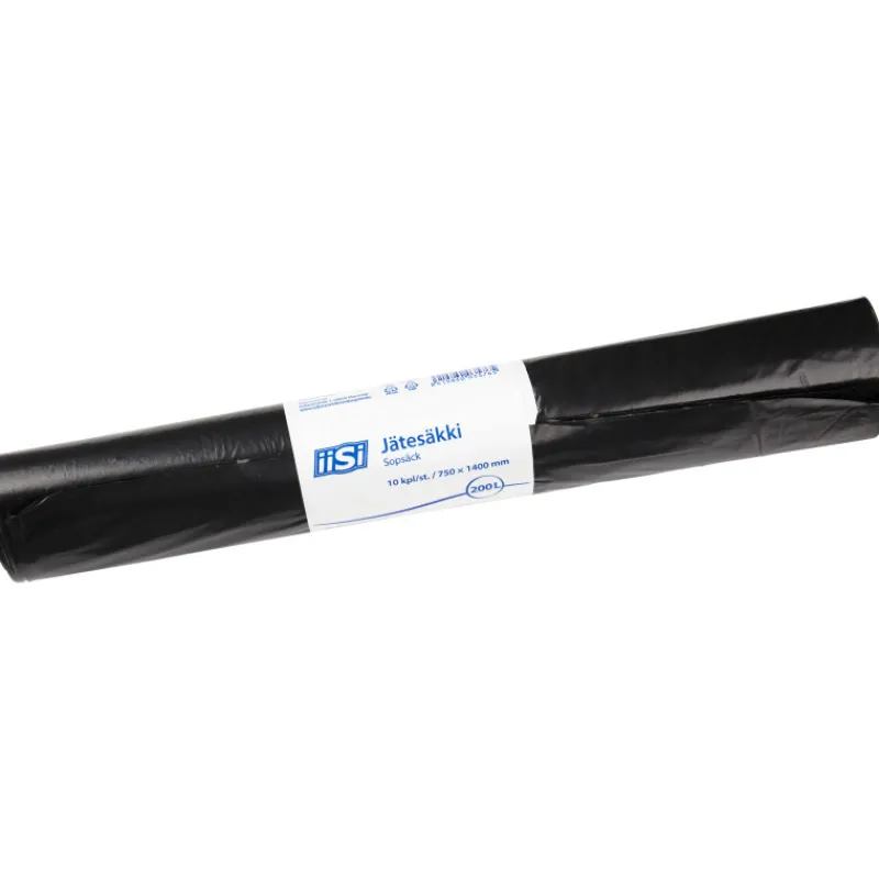 jteskki-200-l-10-kpl-musta-ditwRbSy-0.webp Iisi Roskapussit Ja -kassit^Jätesäkki 200 L 10 Kpl Musta