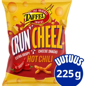 Taffel Sipsit^Juustosnacks 225 G CrunCheez Hot Chili
