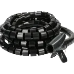 Egant Sähköasennustarvikkeet-Kaapelinsuoja Musta 3 M