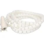 Egant Sähköasennustarvikkeet-Kaapelinsuoja Valkoinen 3 M