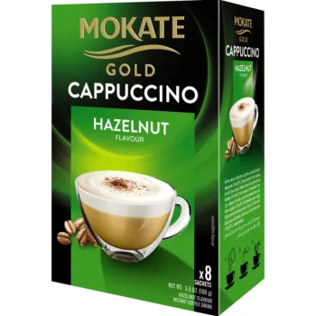 Mokate Cappuccino Gold Kahvit^Kahvijuomajauhe 8 Kpl Hazelnut