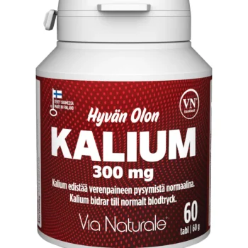 Via Naturale Terveysravinteet Ja -valmisteet^Kalium 300 Mg 60 Kpl Hyvän Olon