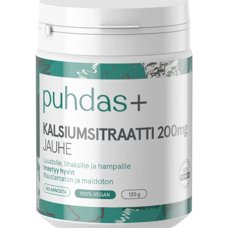 kalsiumsitraatti-puhdas-200-mg-tTvPnYhk-0.webp Puhdas+ Terveysravinteet Ja -valmisteet^Kalsiumsitraatti 200 Mg 120 G