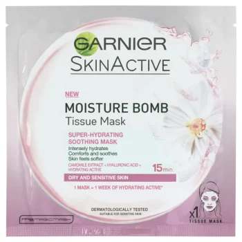 Garnier Skin Active Ihonhoitotuotteet^Kangasnaamio 32 G Moisture Bomb Kuivalle Ja Herkälle Iholle