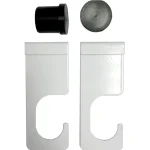 Hyllyjärjestelmät-Kannatinpari 25 Mm:n Vaatetangolle