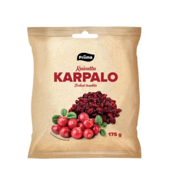 Priima Pähkinät Ja Kuivatut Hedelmät^Karpalot 175 G