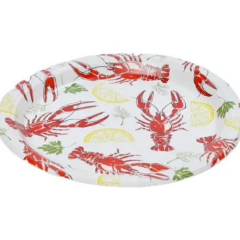 Let's Party Sesonkikoristeet-Kartonkilautanen 10 Kpl 18 Cm Rapu