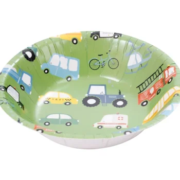 Let's Party Lasten Juhlat-Kartonkilautanen 10 Kpl 18 Cm Auto Syvä