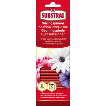Substral Sisäkukkien Ravinteet Ja Mullat-Kasviravinnepuikko 30 Kpl Kukkiville Kasveille