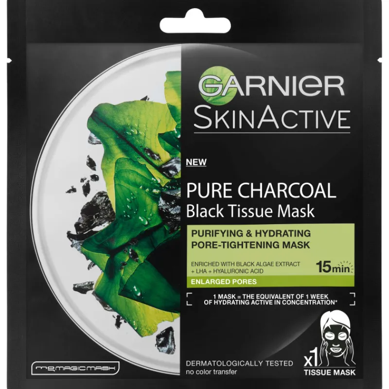 kasvonaamio-garnier-32-g-black-ayzwsNUu-0.webp Garnier Skin Active Ihonhoitotuotteet^Kasvonaamio Garnier 32 G Black Tissue Pure Charcoal Black Algae