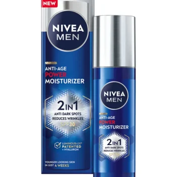 Nivea Men Miesten Ihonhoito Ja Puhdistus-Kasvovoide 50 Ml Anti-Age 2in1 Power Moisturizer